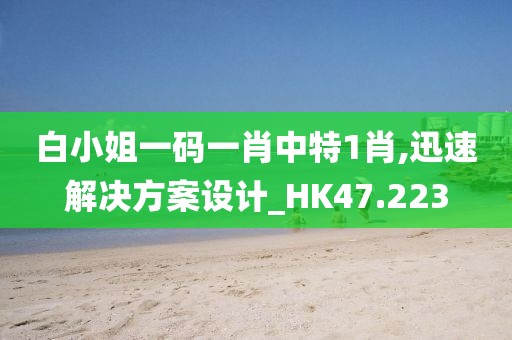 白小姐一碼一肖中特1肖,迅速解決方案設(shè)計(jì)_HK47.223