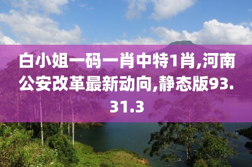 白小姐一碼一肖中特1肖,河南公安改革最新動(dòng)向,靜態(tài)版93.31.3