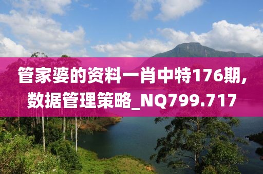 管家婆的資料一肖中特176期,數(shù)據(jù)管理策略_NQ799.717