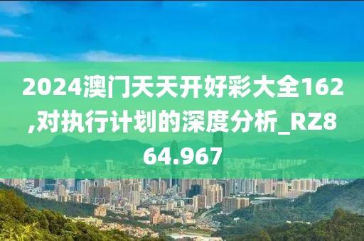 2024澳門天天開好彩大全162,對執(zhí)行計劃的深度分析_RZ864.967