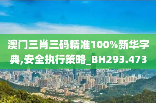 澳門三肖三碼精準(zhǔn)100%新華字典,安全執(zhí)行策略_BH293.473