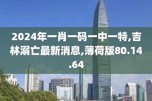 2024年一肖一碼一中一特,吉林溺亡最新消息,薄荷版80.14.64