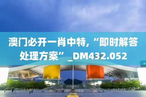 澳門必開一肖中特,“即時(shí)解答處理方案”_DM432.052