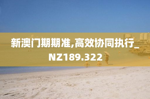 新澳門期期準(zhǔn),高效協(xié)同執(zhí)行_NZ189.322