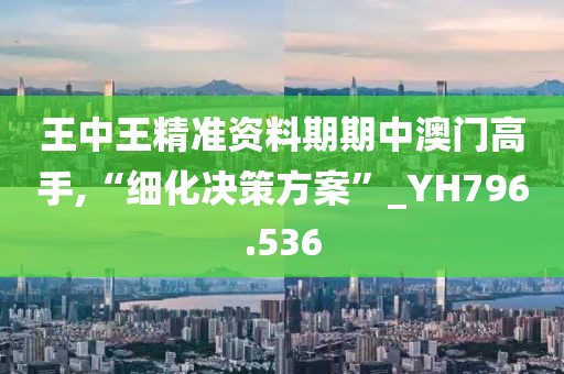 王中王精準資料期期中澳門高手,“細化決策方案”_YH796.536