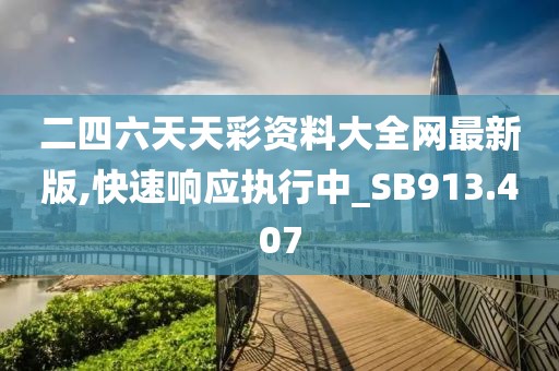 二四六天天彩資料大全網(wǎng)最新版,快速響應(yīng)執(zhí)行中_SB913.407