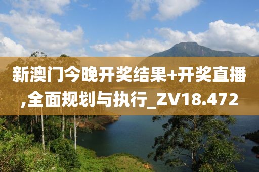 新澳門今晚開獎結(jié)果+開獎直播,全面規(guī)劃與執(zhí)行_ZV18.472