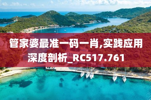 管家婆最準(zhǔn)一碼一肖,實(shí)踐應(yīng)用深度剖析_RC517.761