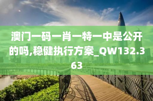 澳門一碼一肖一特一中是公開的嗎,穩(wěn)健執(zhí)行方案_QW132.363