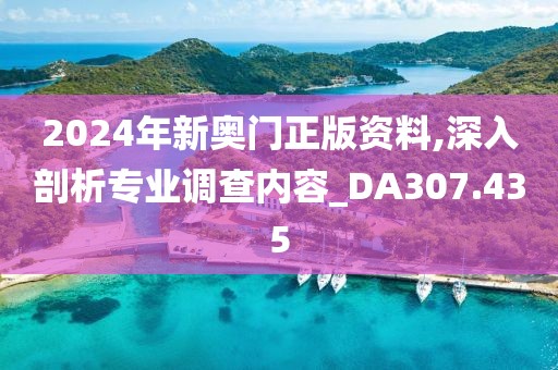 2024年新奧門正版資料,深入剖析專業(yè)調(diào)查內(nèi)容_DA307.435