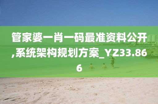 管家婆一肖一碼最準(zhǔn)資料公開,系統(tǒng)架構(gòu)規(guī)劃方案_YZ33.866