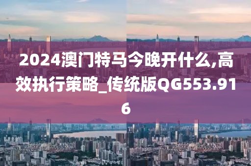 2024澳門(mén)特馬今晚開(kāi)什么,高效執(zhí)行策略_傳統(tǒng)版QG553.916