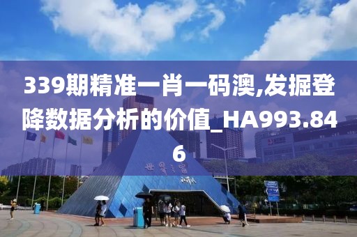 339期精準一肖一碼澳,發(fā)掘登降數(shù)據(jù)分析的價值_HA993.846