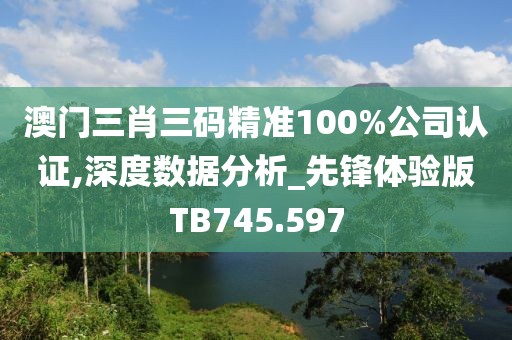 澳門三肖三碼精準(zhǔn)100%公司認(rèn)證,深度數(shù)據(jù)分析_先鋒體驗(yàn)版TB745.597