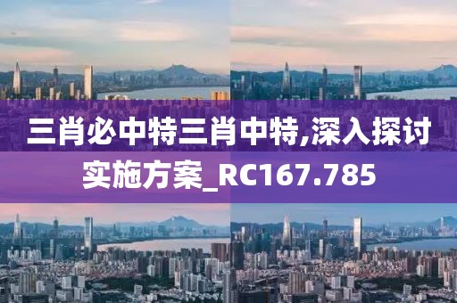 三肖必中特三肖中特,深入探討實施方案_RC167.785