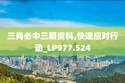 三肖必中三期資料,快速應(yīng)對(duì)行動(dòng)_LP977.524