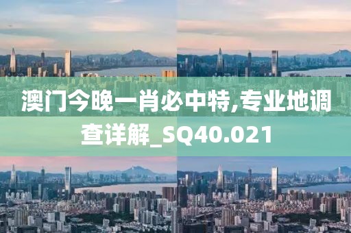 澳門今晚一肖必中特,專業(yè)地調(diào)查詳解_SQ40.021