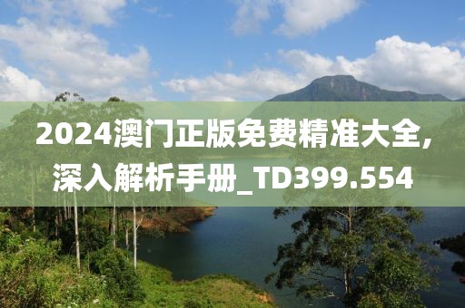 2024澳門正版免費(fèi)精準(zhǔn)大全,深入解析手冊_TD399.554