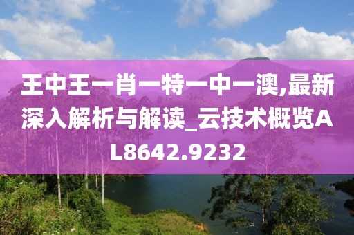 王中王一肖一特一中一澳,最新深入解析與解讀_云技術(shù)概覽AL8642.9232