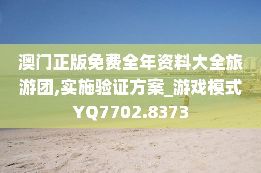 澳門正版免費全年資料大全旅游團,實施驗證方案_游戲模式YQ7702.8373