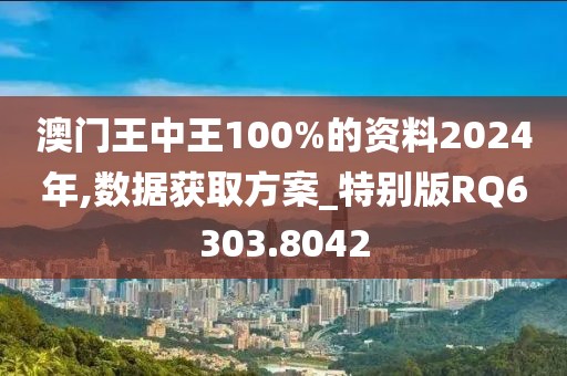 澳門王中王100%的資料2024年,數(shù)據(jù)獲取方案_特別版RQ6303.8042