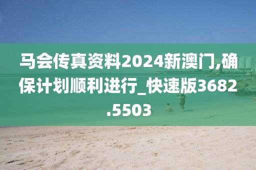 馬會傳真資料2024新澳門,確保計劃順利進(jìn)行_快速版3682.5503