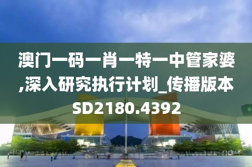 澳門一碼一肖一特一中管家婆,深入研究執(zhí)行計(jì)劃_傳播版本SD2180.4392