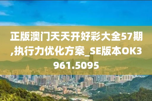 正版澳門天天開好彩大全57期,執(zhí)行力優(yōu)化方案_SE版本OK3961.5095