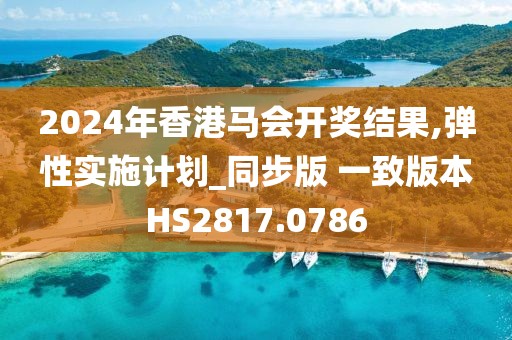 2024年香港馬會開獎結(jié)果,彈性實施計劃_同步版 一致版本HS2817.0786