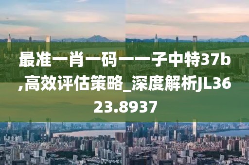 最準(zhǔn)一肖一碼一一子中特37b,高效評估策略_深度解析JL3623.8937