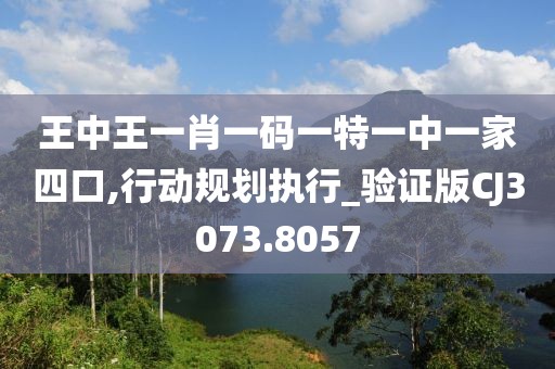 王中王一肖一碼一特一中一家四口,行動規(guī)劃執(zhí)行_驗證版CJ3073.8057